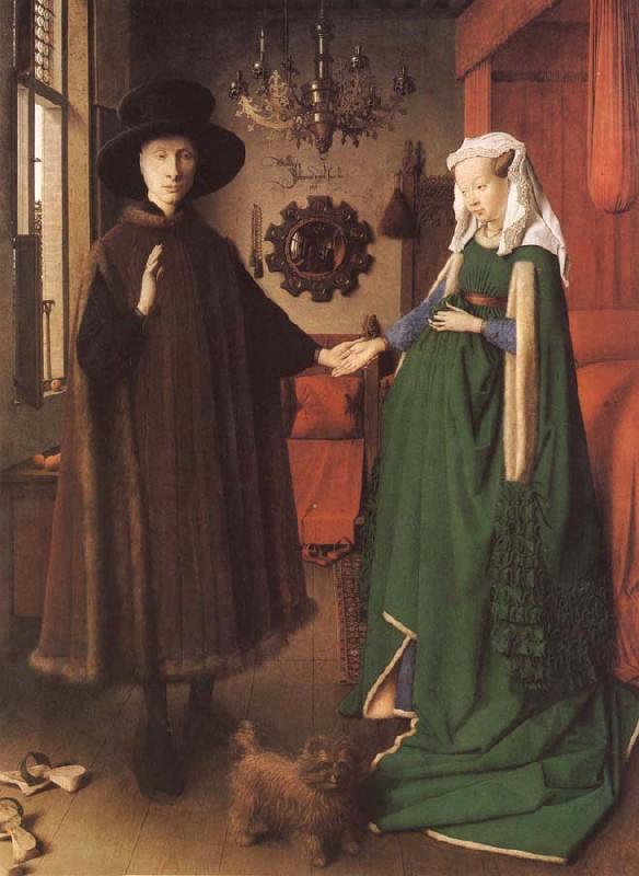 Jan Van Eyck Giovanna Cenami and Giovanni Arnolfini oil painting image